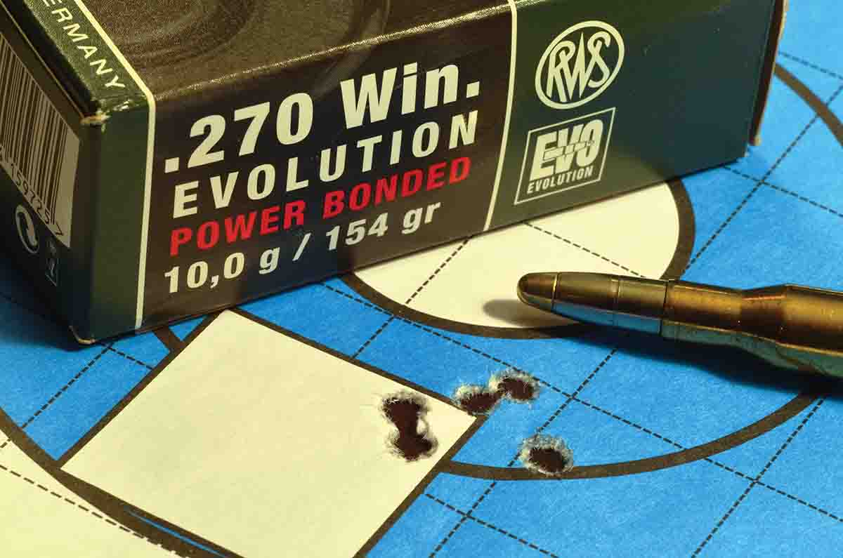 RWS 154-grain Evolution ammunition provided a six-shot group measuring .72 inch.